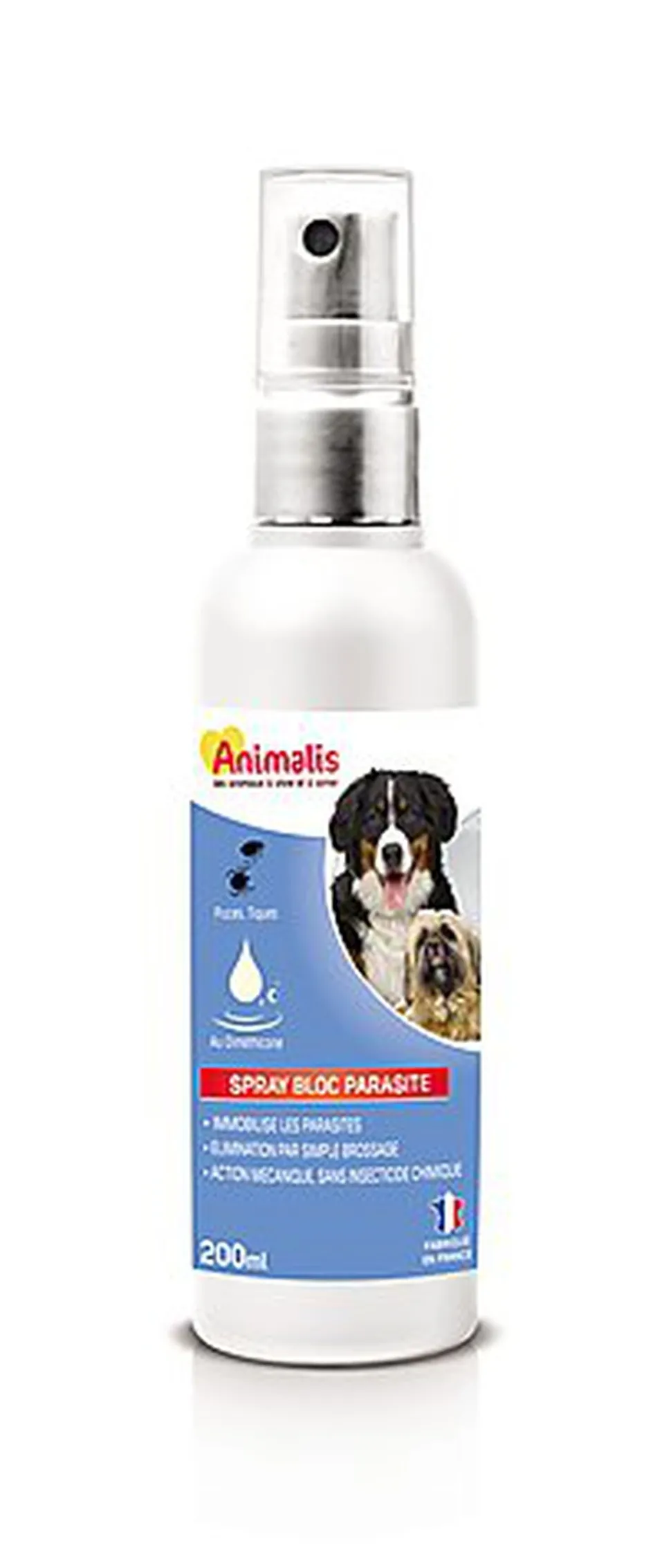 Animalis Nature - Spray Bloc parasites au Diméthicone pour Chien - 200ml