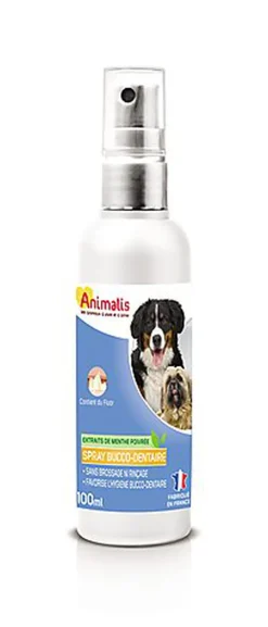 Animalis Nature - Spray Bucco dentaire pour Chien - 100ml