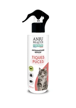 Anju Beaute - Lotion Antiparasitaire Répulsive Chat - 250ml