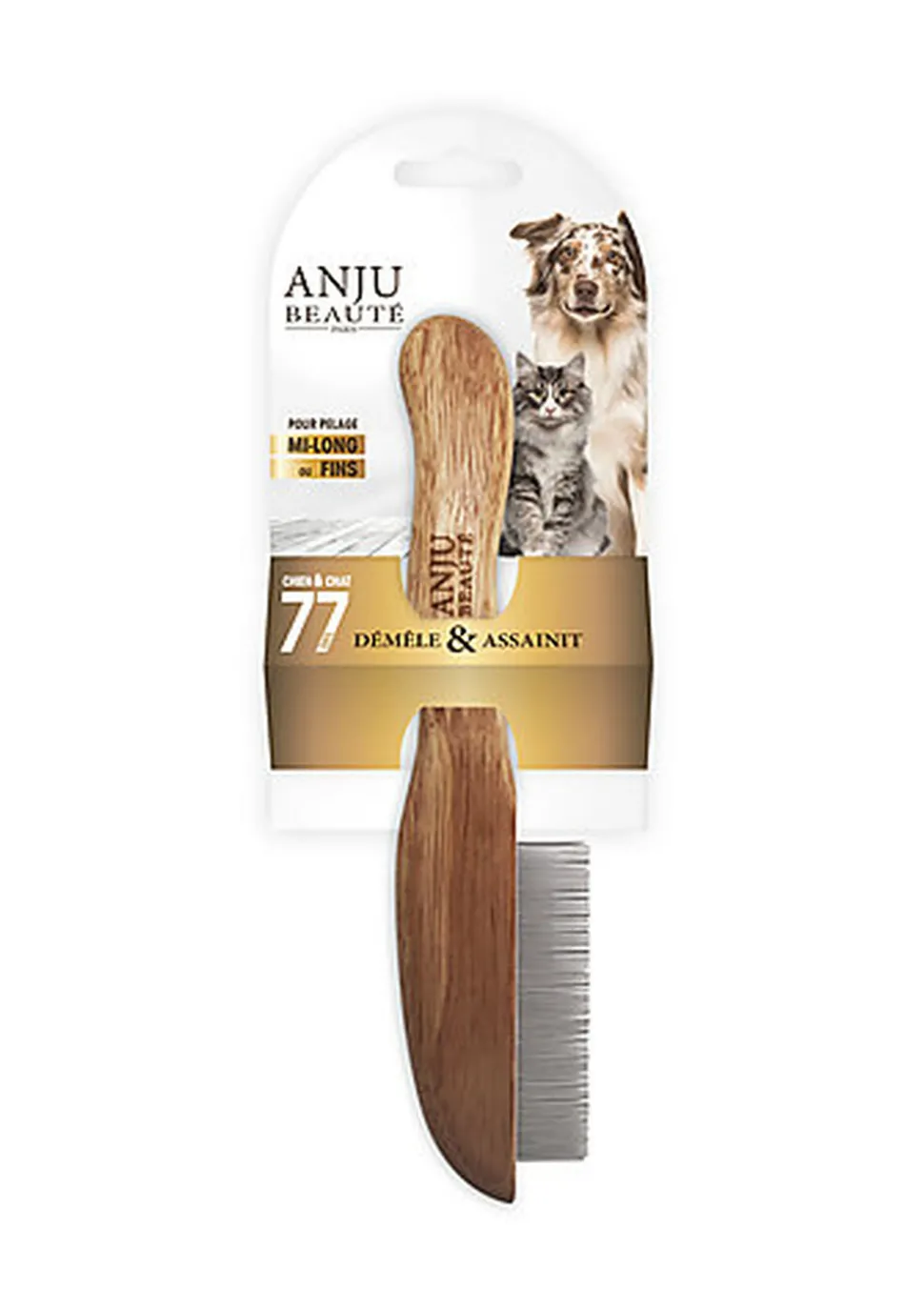 Anju Beaute - Peigne 77 Dents pour Chiens