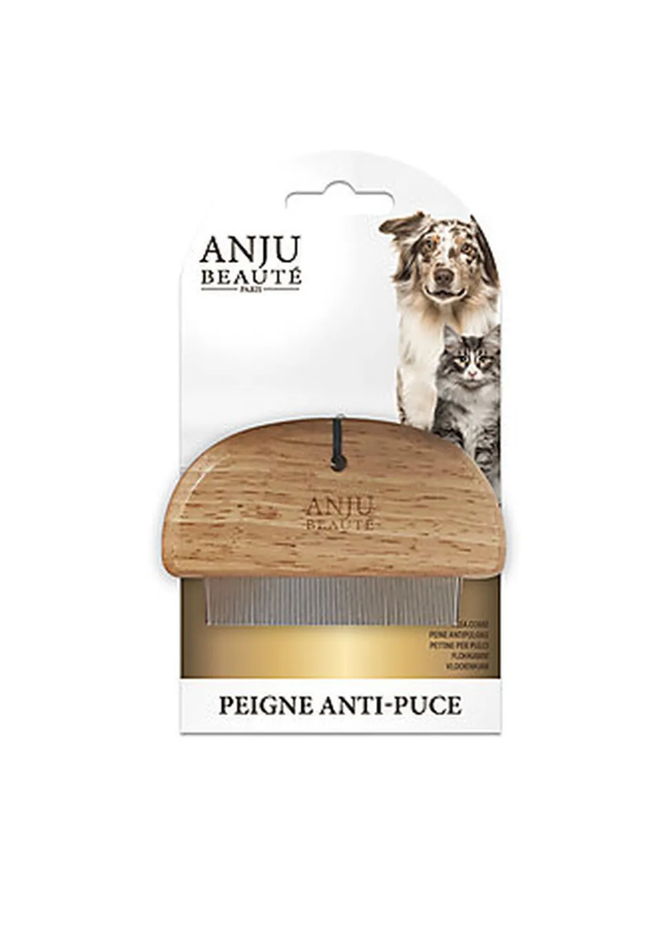 Anju Beaute - Peigne Anti-puces pour Chiens et Chats - 10cm