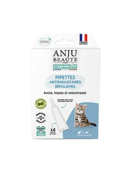 Anju Beaute - Pipette Insectifuge Ecosoin Bio- Chaton - x4