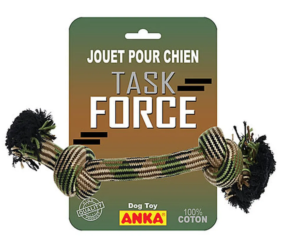 Anka - Jouet Corde 2 Nœuds TASK FORCE pour Chien