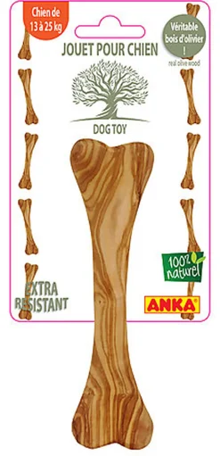 Anka - Jouet Os en Bois d'Olivier pour Chien