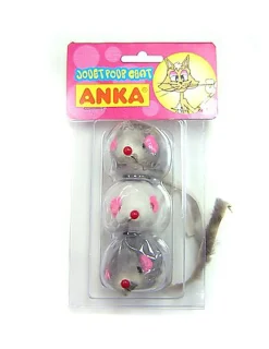 Anka - Jouets True Souris pour Chat - x3