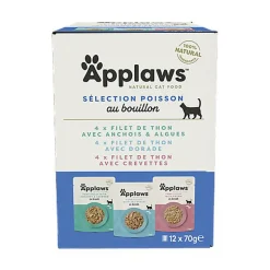 Applaws - Multipack Sachets au Poisson pour Chat - 840g