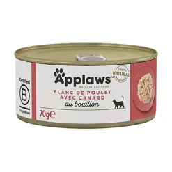 Applaws - Pâtée en Boîte au Poulet et Canard pour Chat - 70g