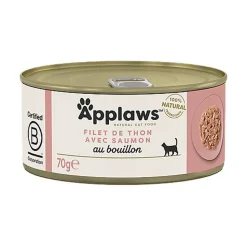 Applaws - Pâtée en Boîte au Thon et Saumon pour Chat - 70g