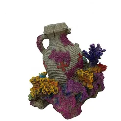 Aquadella - Décoration AMPHORA CORAL 2 pour Aquarium - 13,9x11,5x12,4cm