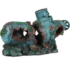 Aquadella - Décoration Petit Sous-Marin pour Aquarium - 29x8,5x14,5cm