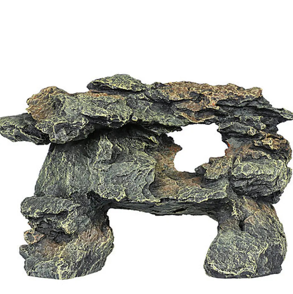 Aquadella - Décoration Slate M pour Aquarium - 31x23,5x20cm