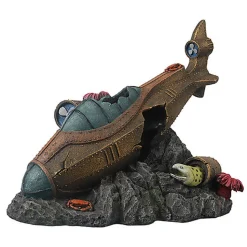 Aquadella - Décoration Sous-Marin Submergé pour Aquarium - L