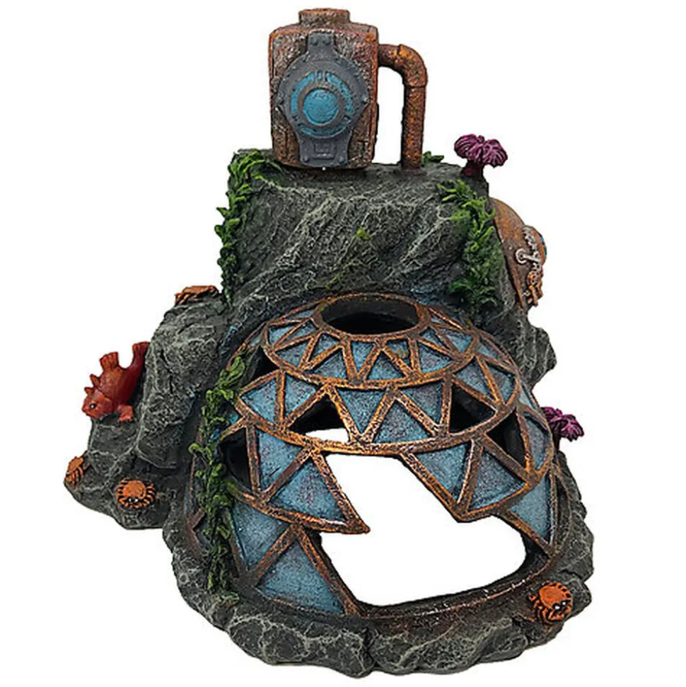 Aquadella - Décoration Steampunk Base pour Aquarium