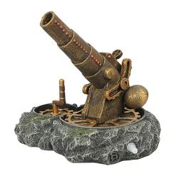 Aquadella - Décoration Steampunk Canon Action Air pour Aquarium