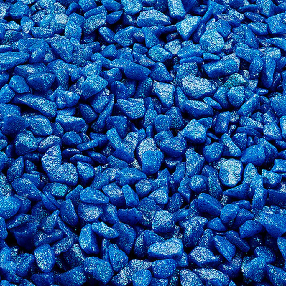 Aquadella - Graviers Glamour Stone Bleu pour Aquarium - 2Kg