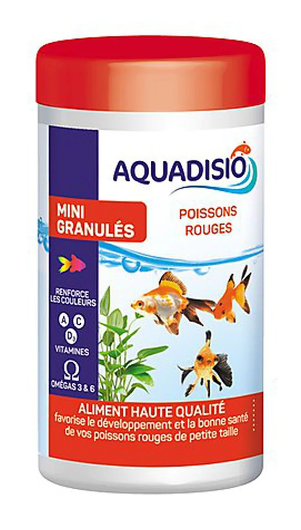 Aquadisio - Aliment Mini Granulés pour Poissons Rouges - 100ml