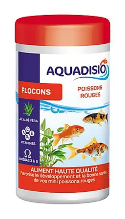Aquadisio - Aliments Flocons Haute Qualité pour Poissons Rouges - 1,2L