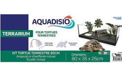 Aquadisio - Terrarium Kit Equipé pour Tortue Terrestre - 80cm