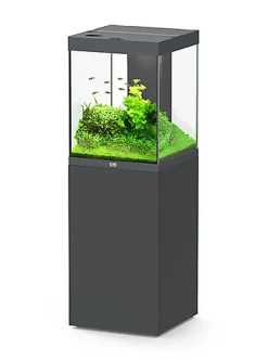 Aquatlantis - Aquarium + Meuble Led Equipé AQUA TOWER 163 Anthracite - 163L