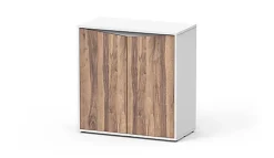 Aquatlantis - Meuble Prestige 80 - Blanc Portes Bois