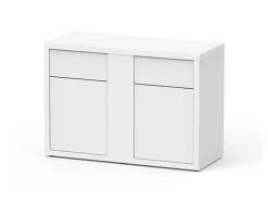 Aquatlantis - Meuble SUBLIME 120 Blanc pour Aquarium - 120x50x83cm