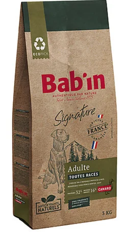 Bab'in - Croquettes Canard pour Chien Medium