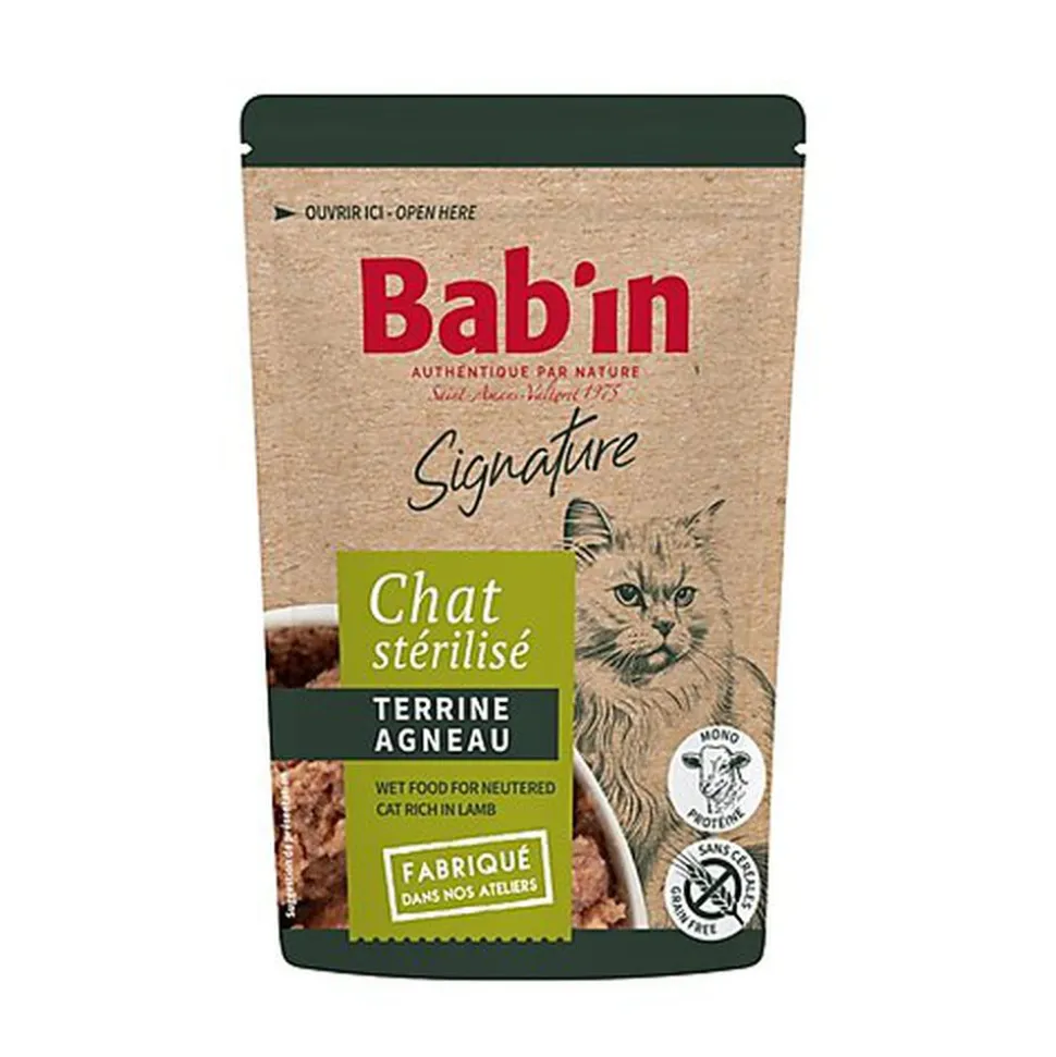 Bab'in - Terrine à l'Agneau pour Chats - 80g