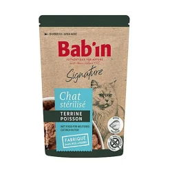 Bab'in - Terrine au Poisson pour Chats  - 80g