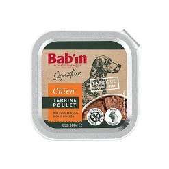 Bab'in - Terrine au poulet pour Chiens  - 300g