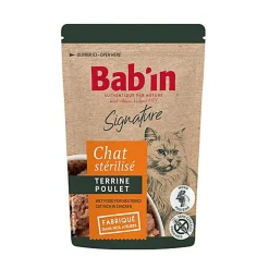 Bab'in - Terrine au Poulet pour Chats  - 80g