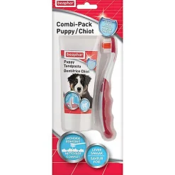 Beaphar - COMBI-PACK CHIOT Dentifrice & Brosse à dents