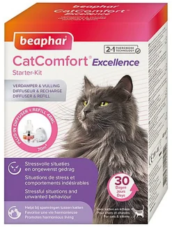 Beaphar - Diffuseur + Recharge aux Phéromones CatComfort pour Chat - 48ml