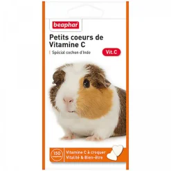 Beaphar - Friandises Petits Cœurs de Vitamine C pour Cochon d'Inde - x150