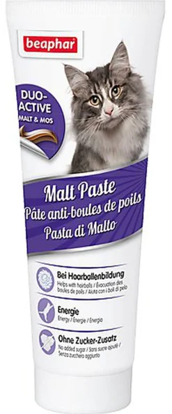 Beaphar - Pâte Anti-boules de poils au Malt pour Chats - 250 g
