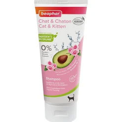 Beaphar - Shampoing Bio Huile D'avocat & Rose pour Chat et Chaton - 200ml