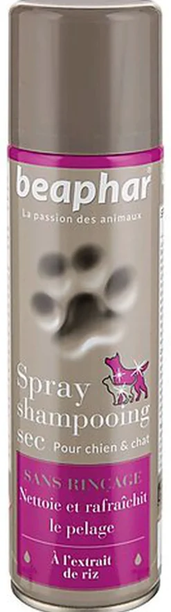 Beaphar - Spray Shampoing Sec pour Chiens et Chats - 250ml