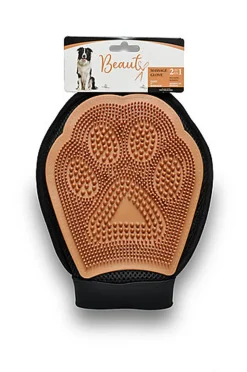 Beauty - Gant de Massage 2-en-1 pour Chiens - 24cm