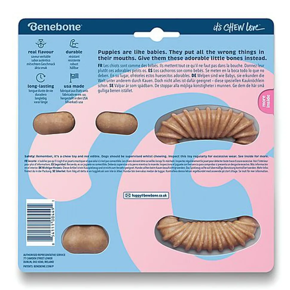 Benebone - Jouet Puppy Pack Dental Chew-Wishbone Bacon
