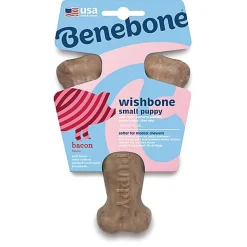 Benebone - Jouet Puppy Wishbone Bacon - S
