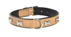 Bobby - Collier Extra Souple Camel pour Chiens