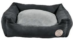Bobby - Coussin Donut Poilu Gris pour Chien
