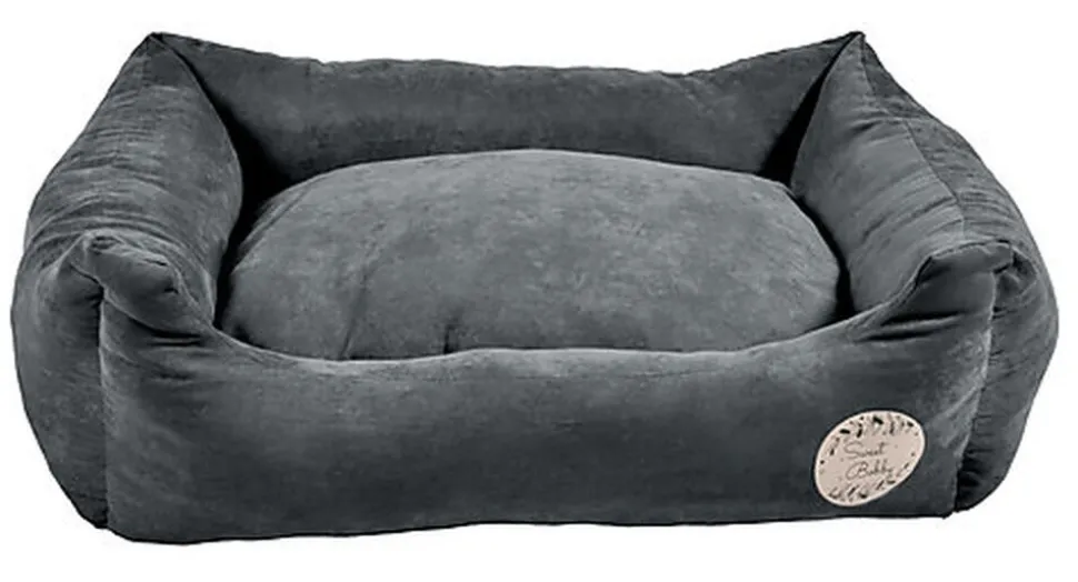 Bobby - Coussin Donut Poilu Gris pour Chien