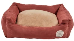 Bobby - Coussin Donut Poilu Taupe pour Chien
