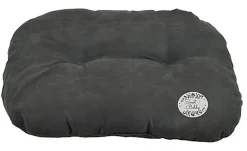 Bobby - Coussin Mousse Poilu Bicolor Noir pour Chiens