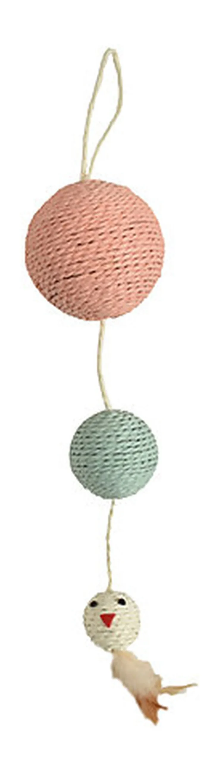 Bobby - Griffoir Plume Rose pour Chats - 57cm