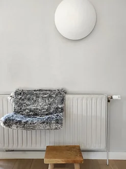 Bobby - Hamac Radiateur Poilu pour Chat - Gris