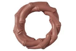 Bobby - Jouet Anneau Bambou Caoutchouc Rose pour Chiens