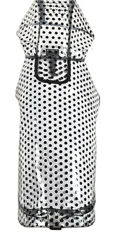 Bobby - Manteau Cire Noir Transparent pour Chiens