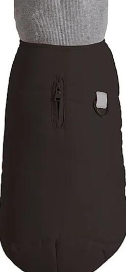 Bobby - Manteau Contraste Noir pour Chiens -  52cm/XL