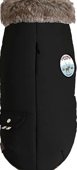 Bobby - Manteau Finlande Noir pour Chiens - 25cm/XS